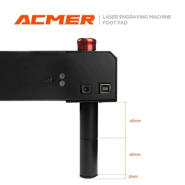 เครื่องฉลากเลเซอร์สําหรับยกโลหะ สีดําสําหรับเครื่องฉลากเลเซอร์ ACMER