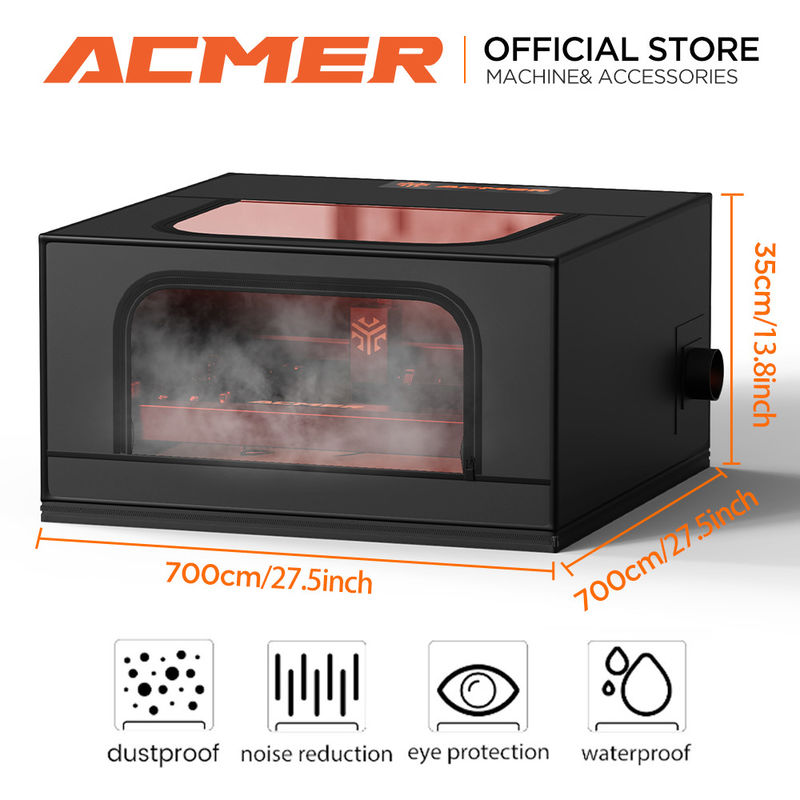 UV Protection CNC Laser Engrave Machine Enclosure กันไฟ กันฝุ่น ป้องกันควัน
