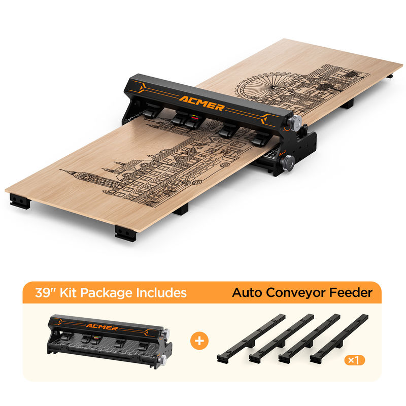 ACMER Auto Conveyor Feeder โครงการเครื่องบินโลหะสําหรับการฉลากแกน Y ที่มีความมั่นคงสูง