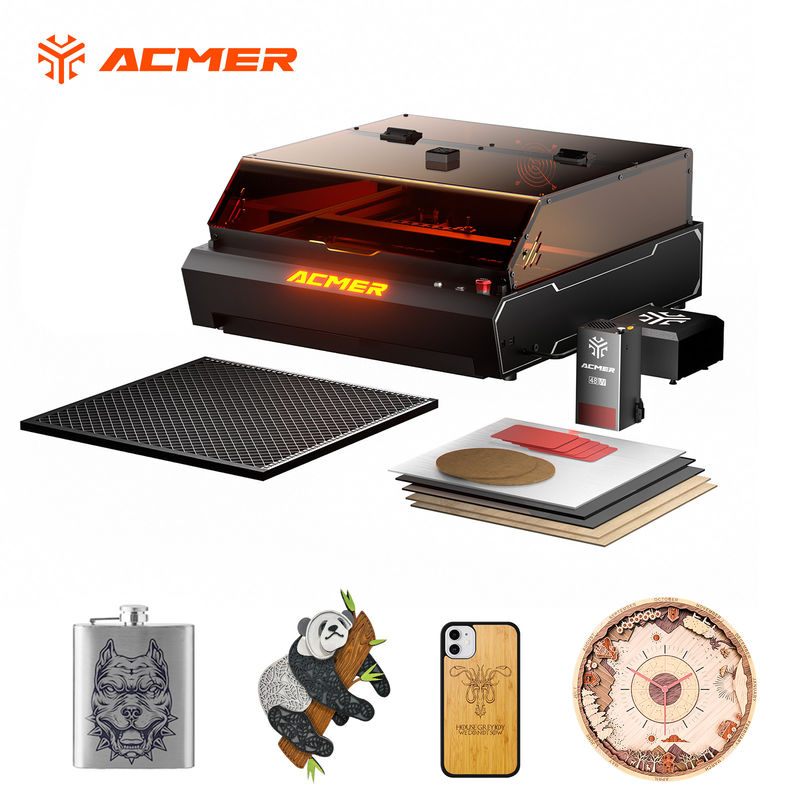 ACMER P3 Dual Diode Laser Cutter เครื่องตัดเลเซอร์เครื่องฉลากด้วยอากาศปั๊ม
