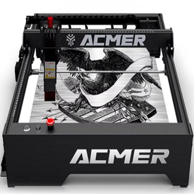 DC 24V Power Input 10W เครื่องฉลากเลเซอร์ด้วยความเร็วฉลาก 10000mm/min และการสื่อสาร USB / APP